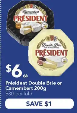 Ritchies Président double brie or camembert offer