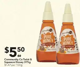 Ritchies Community co twist & squeeze honey offer