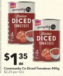 Ritchies Community co diced tomatoes offer