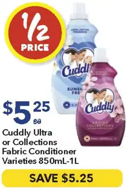 Ritchies Cuddly ultra fabric conditioner varieties offer