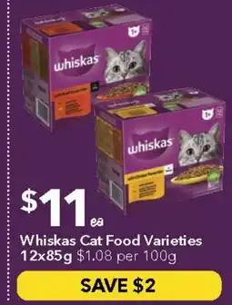 Ritchies Whiskas cat food varieties offer