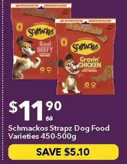 Ritchies Schmackos strapz dog food varieties offer