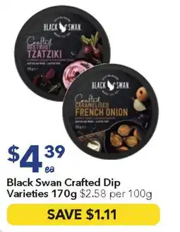 Ritchies Black swan crafted dip varieties offer