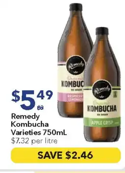Ritchies Remedy kombucha varieties offer