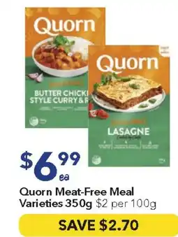 Ritchies Quorn meat-free meal varieties offer