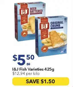 Ritchies I&j fish varieties offer