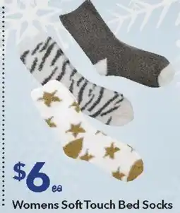 Ritchies Womens soft touch bed socks offer