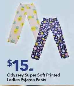 Ritchies Odyssey super soft printed ladies pyjama pants offer