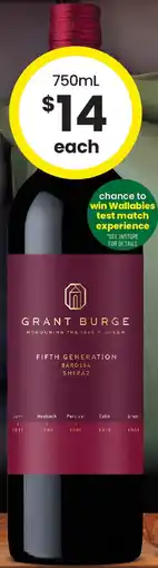 The Bottle O Grant burge offer