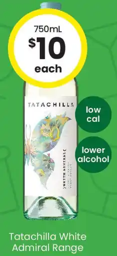 The Bottle O Tatachilla white admiral range offer
