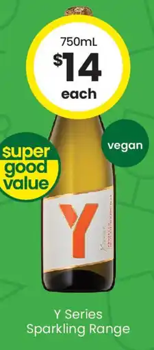 The Bottle O Y series sparkling range offer