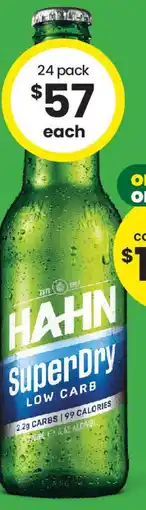 The Bottle O HAHN SuperDry offer