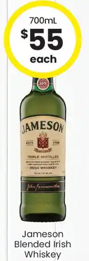The Bottle O Jameson blended irish whiskey offer