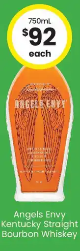 The Bottle O Angels envy kentucky straight bourbon whiskey offer