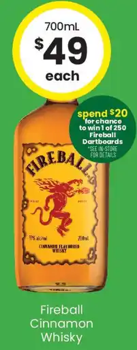 The Bottle O Fireball cinnamon whisky offer