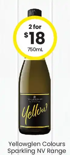 The Bottle O Yellowglen colours sparkling nv range offer
