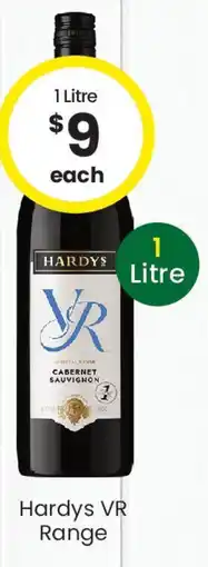 The Bottle O Hardys vr range offer