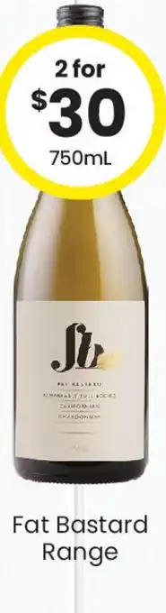 The Bottle O Fat bastard range offer