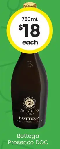 The Bottle O Bottega prosecco doc offer