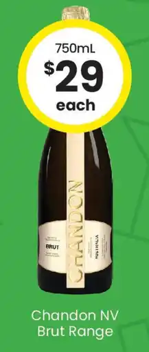 The Bottle O Chandon nv brut range offer
