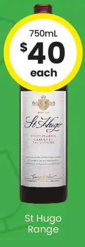 The Bottle O St hugo range offer