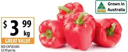 Supabarn Red capsicums offer