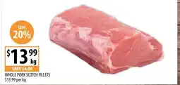 Supabarn Whole pork scotch fillets offer