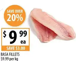 Supabarn Basa fillets offer