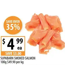 Supabarn Supabarn smoked salmon offer