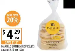 Supabarn Marcel's buttermilk pikelets offer