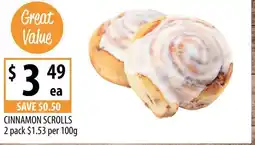 Supabarn Cinnamon scrolls offer