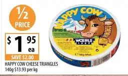 Supabarn Happy cow cheese triangles offer