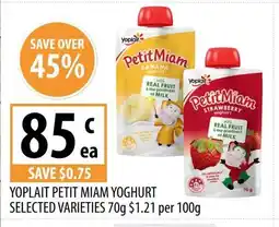 Supabarn Yoplait petit miam yoghurt selected varieties offer