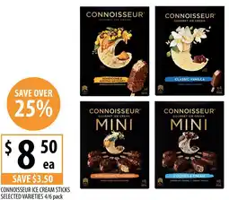 Supabarn Connoisseur ice cream sticks selected varieties offer