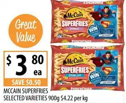 Supabarn Mccain superfries selected varieties offer
