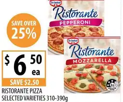 Supabarn Ristorante pizza selected varieties offer