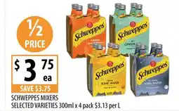 Supabarn Schweppes mixers selected varieties offer