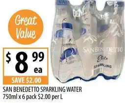 Supabarn San benedetto sparkling water offer