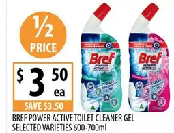 Supabarn Bref power active toilet cleaner gel selected varieties offer