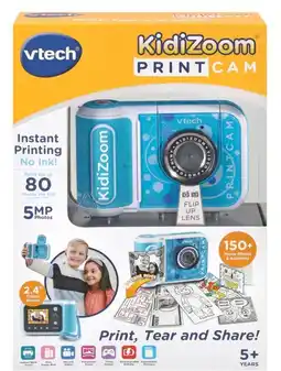 BIG W VTech KidiZoom Print Cam - Blue offer