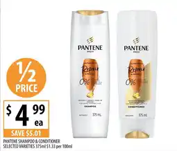 Supabarn Pantene shampoo & conditioner selected varieties offer