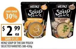 Supabarn Heinz soup of the day pouch selected varieties offer
