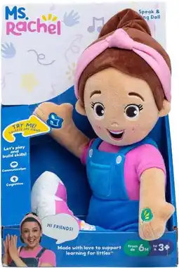 BIG W Ms Rachel Speak & Sing Doll offer