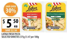 Supabarn Latina fresh pasta selected varieties offer