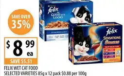 Supabarn Felix wet cat food selected varieties offer