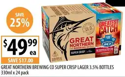 Supabarn Great northern brewing co super crisp lager offer