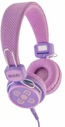 BIG W Moki Kids Hyper Headphones Vol Limit Headphones Pink offer