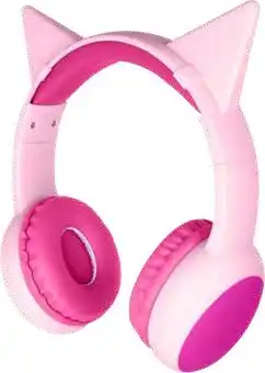 BIG W Techxtras Wired Headphones with Detachable Cat Ears - Pink offer