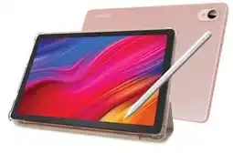 BIG W AIWA 10.1” Pro Wifi Tablet with Stylus Pen and Foldable Case - Peach offer