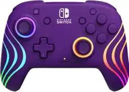 BIG W Nintendo Switch Afterglow Wave Wireless Controller - Purple offer